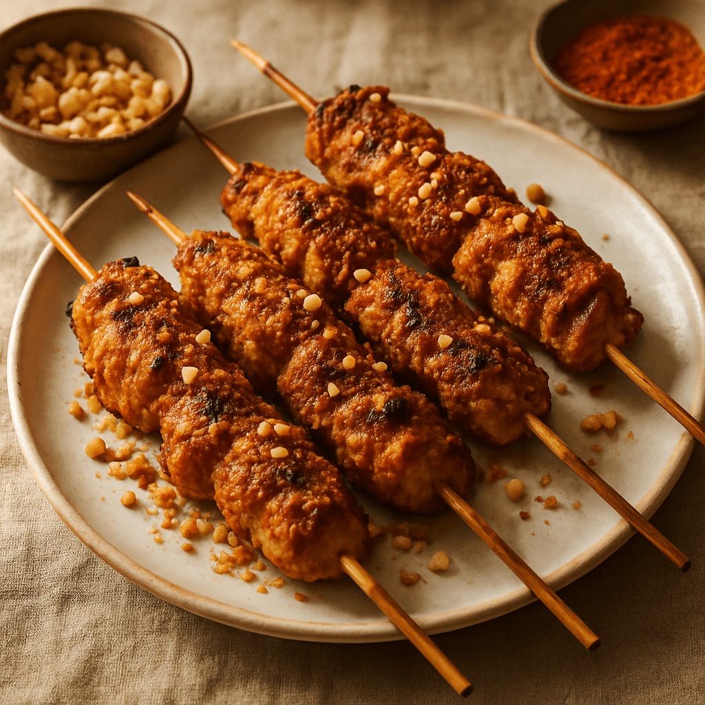 Chicken Suya Skewers